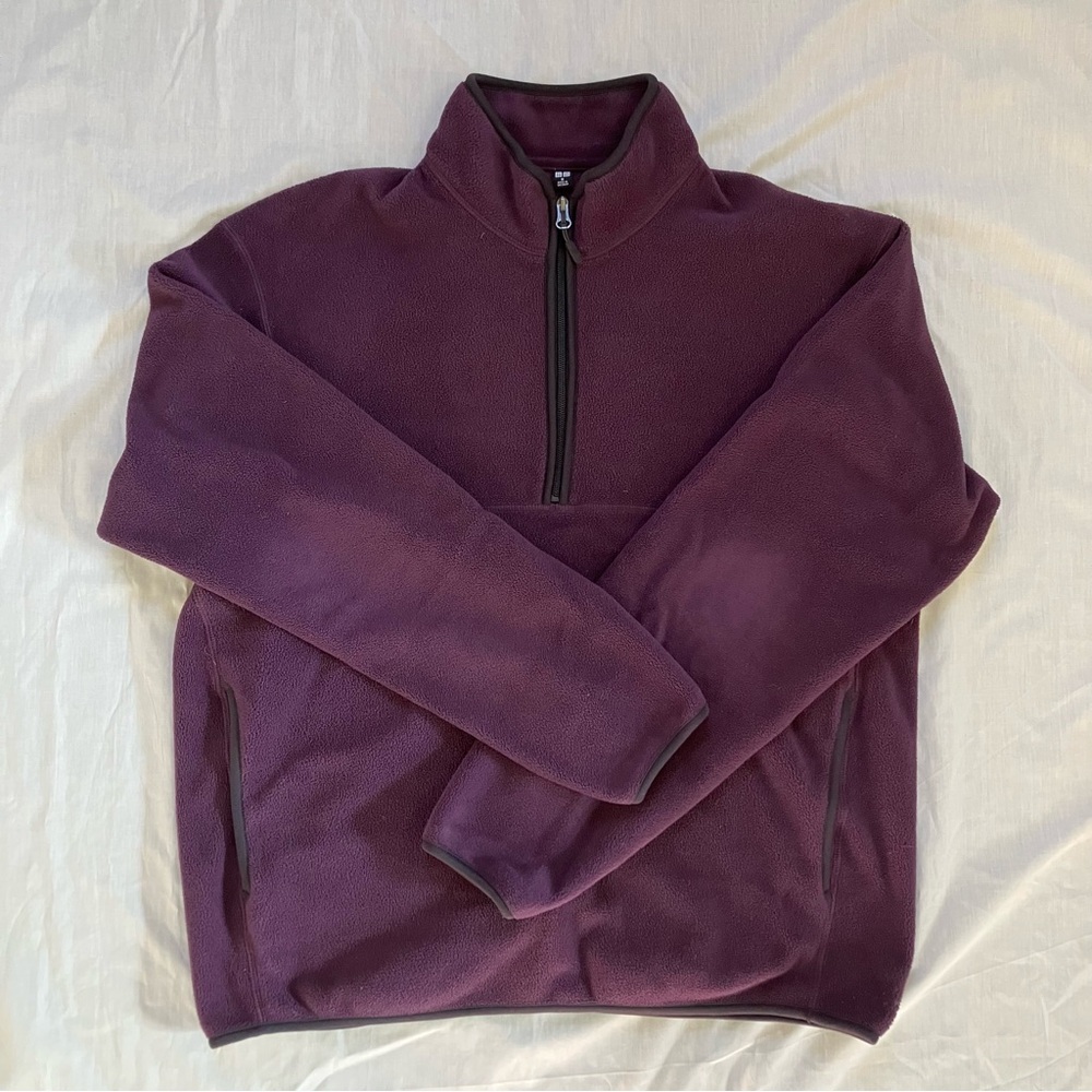 Men's Uniqlo Fleece Half Zip Pullover Size M